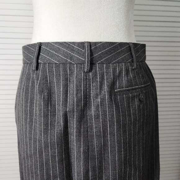 Micheal kors grey white striped business skirt sz 4 - Picture 3 of 9